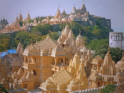 Jain Temples on High in Gujarat Editorial Stock Photo - Image of devotees, architecture: 83190063