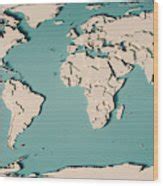 World Map Countries 3D Render Topographic Map Neutral Digital Art by Frank Ramspott - Fine Art ...