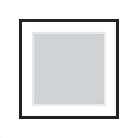 Premium Vector | Design a square wood frame ratio of 1x1