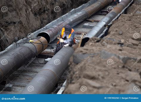 Water pipe repair stock photo. Image of electric, corroded - 199785250