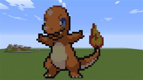 Charmander Pixel Art Minecraft 4/151 Pokemon!! by ArtisticNinja on DeviantArt