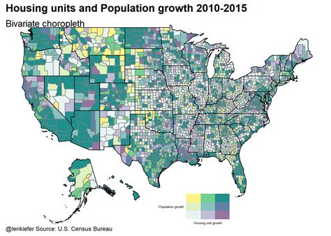 Bivariate choropleth maps with R · Len Kiefer