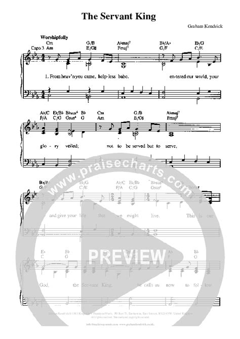 The Servant King Sheet Music PDF (Graham Kendrick) - PraiseCharts