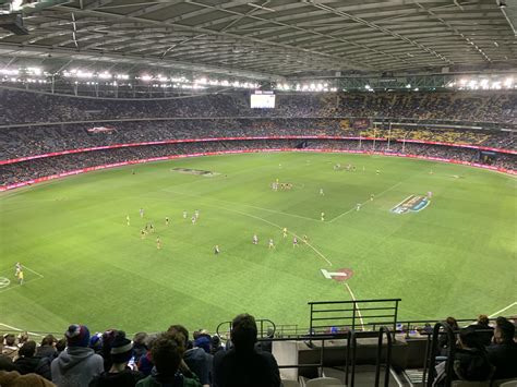 Marvel Stadium, for AFL in Melbourne.... (Carlton v Western Bulldogs ...