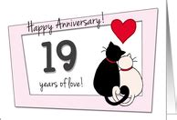 19th Wedding Anniversary Cards from Greeting Card Universe