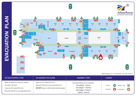 Example school evacuation plan by emergency planning specialists Sliver ...