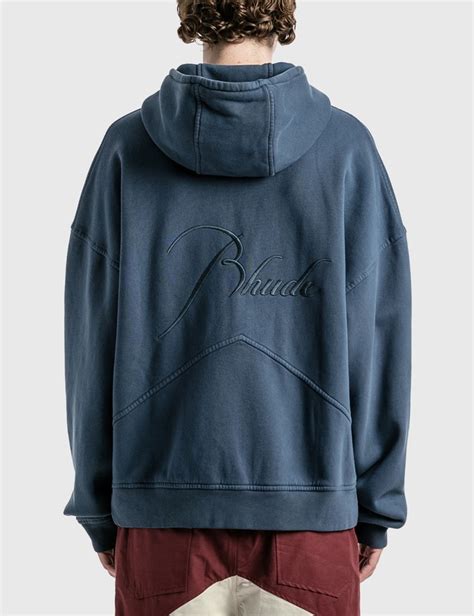 Rhude - ZIP-UP HOODIE | HBX - Globally Curated Fashion and Lifestyle by ...