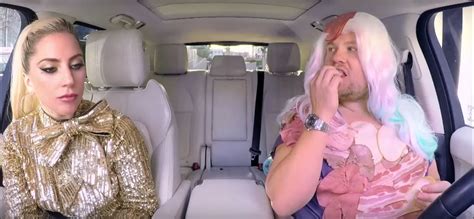 Lady Gaga Goes Driving in Carpool Karaoke, James Corden Trolls Her Meat Dress - autoevolution