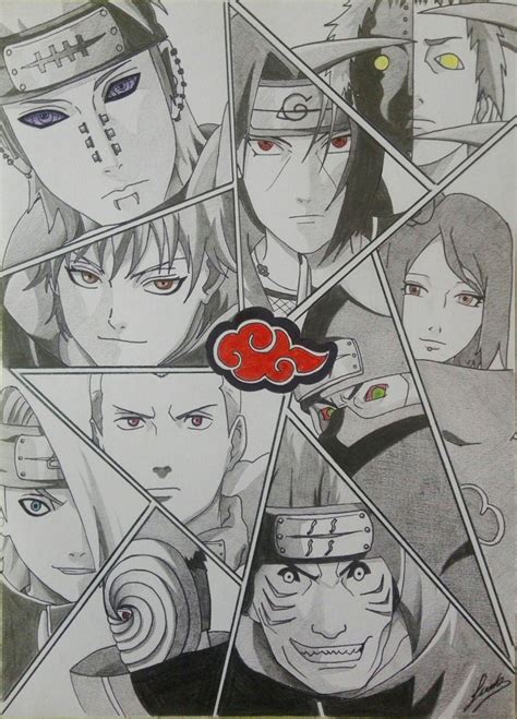 Naruto Artbook Akatsuki Lineart Psd By Rollando35 Desenhos Para | Porn ...