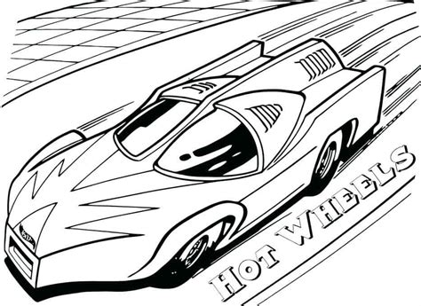 Hot Wheels Police Car Page Coloring Pages