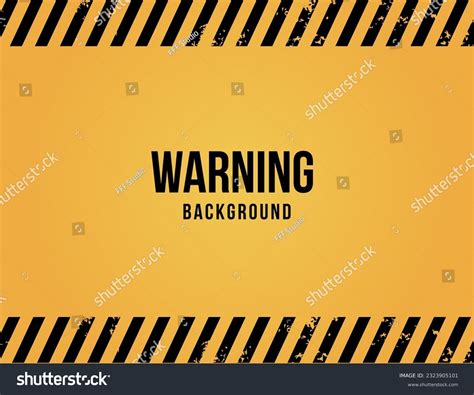 Caution Warning Yellow Color Background Black Stock Vector (Royalty Free) 2323905101 | Shutterstock