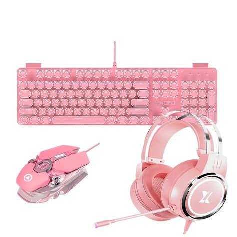 Pink Gaming Keyboard Mouse Headset Combo | Shop For Gamers | Keyboard ...