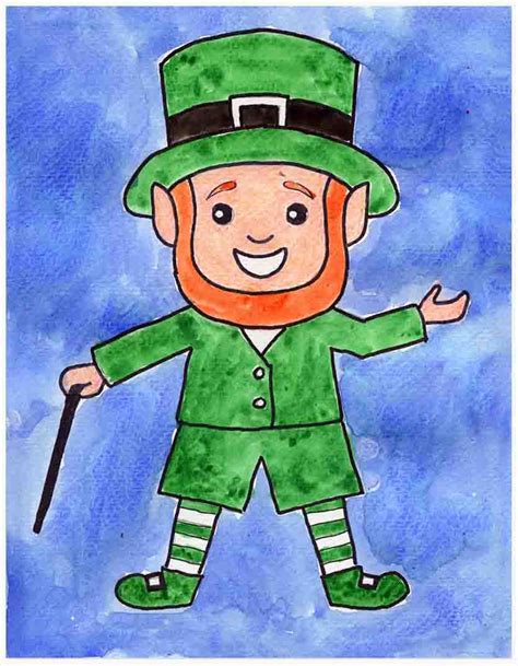 Drawing a Leprechaun · Art Projects for Kids