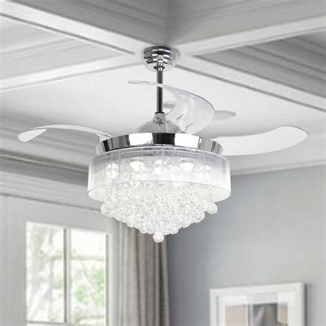 House of Hampton 46" Broxburne 4 Blade LED Ceiling Fan with Remote, Light Kit Included & Reviews ...