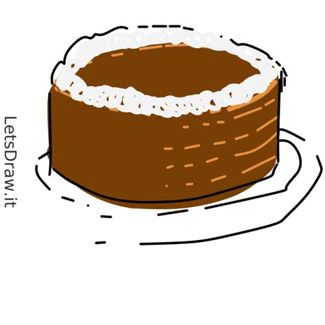 How to draw Chocolate cake / mhcndobo9.png / LetsDrawIt