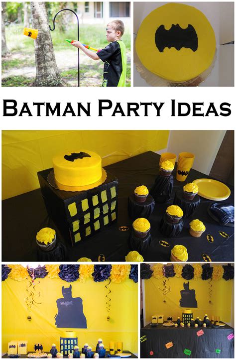 Black and Yellow Batman Party Ideas