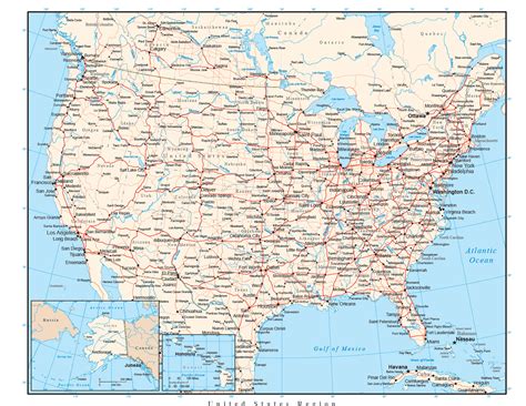 Us Maps With Cities And Highways