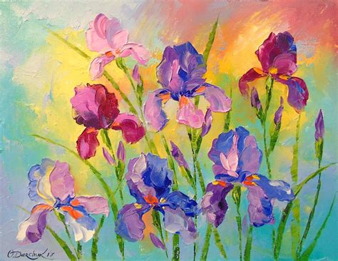 Irises Painting by Olha Darchuk - Fine Art America