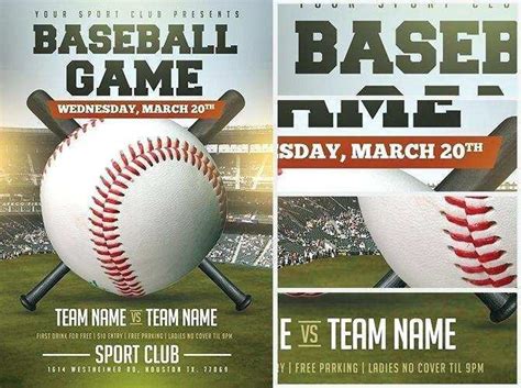 30 Printable Baseball Flyer Template Free PSD File by Baseball Flyer Template Free - Cards ...