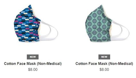 Vera Bradley Cotton Face Masks $8 + Free Shipping!