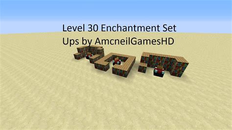 Minecraft: Level 30 Enchantment Table Set Ups - YouTube