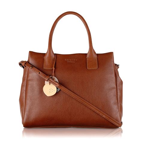 Radley Portland Medium Tan Leather Ztop Multiway Handbag in Brown (Tan) | Lyst