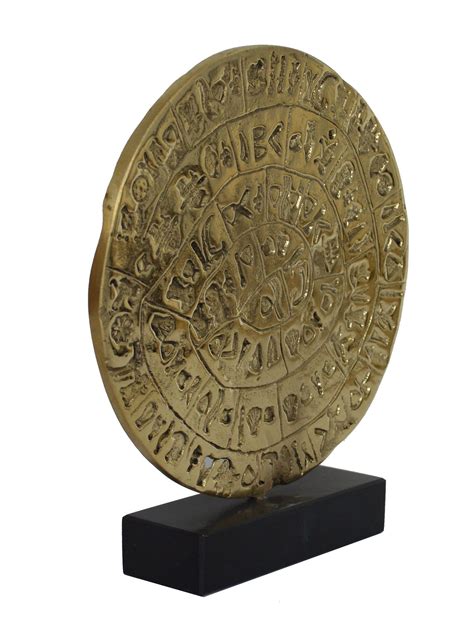 Phaistos Disc Bronze Sculpture Museum Reproduction Palace of - Etsy | Bronze sculpture ...