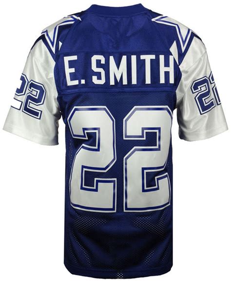 Mitchell & Ness Synthetic Emmitt Smith Dallas Cowboys Authentic Football Jersey in Blue for Men ...