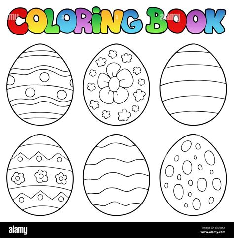 colour easter paint egg painted eggs colouring book art holiday colour ...