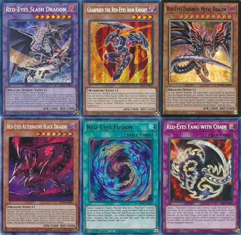 YuGiOH Complete Red-Eyes Black Dragon Tournament Deck Slash Dragon ...