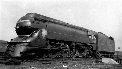 Pennsylvania Railroad (PRR) K4s 4-6-2 Pacific No. 3768 in streamlined ...