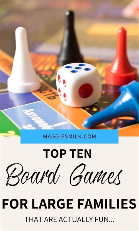 The top ten board games for large families. These games are perfect for ...