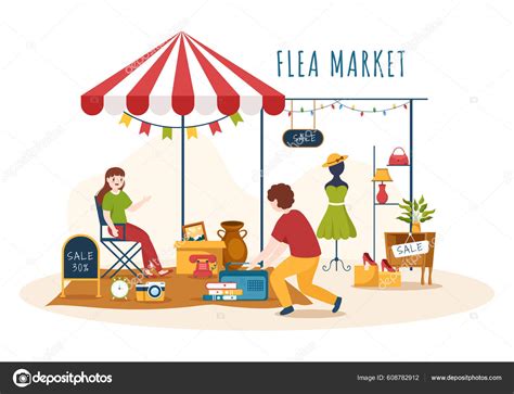 Flea Market Stock Illustrations – 3,924 Flea Market Stock - Clip Art ...