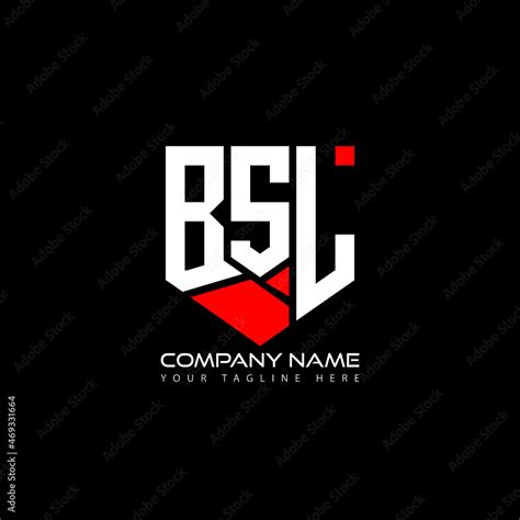 BSL letter logo design on black background.BSL creative initials letter ...