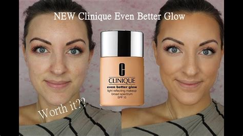 NEW Clinique even better glow foundation review/demo - YouTube