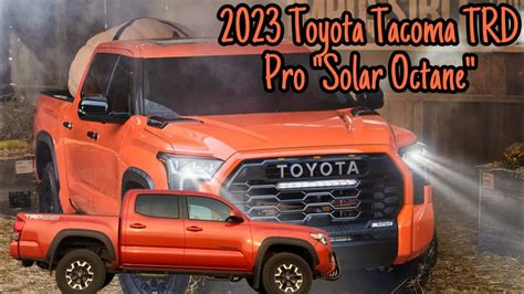 2023 Toyota Tacoma Tacoma TRD Pro special color is “Solar Octane” - YouTube