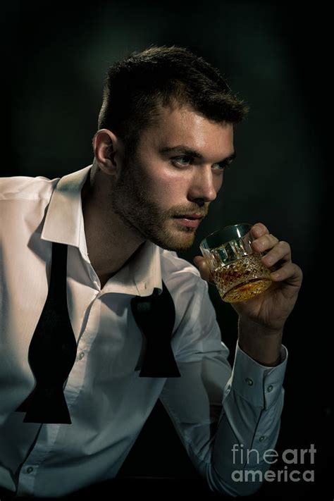 Man Drinking Whiskey Photograph by Amanda Elwell - Fine Art America