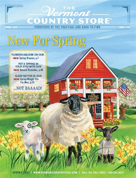 The Vermont Country Store Catalog Cover ~ Spring 3, 2015 Country Store Catalog, Vermont, Catalog ...