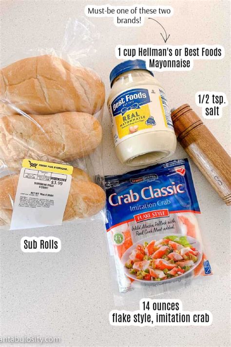 Subway Crab Sandwich Recipe - Fantabulosity