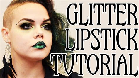 GLITTER LIPSTICK TUTORIAL - Festival Showgirl Burlesque Makeup - YouTube