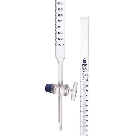 Lab Glassware 10ml 25ml 50ml 100ml Glass Burette with PTFE Stopcock - China Glass Burette and ...