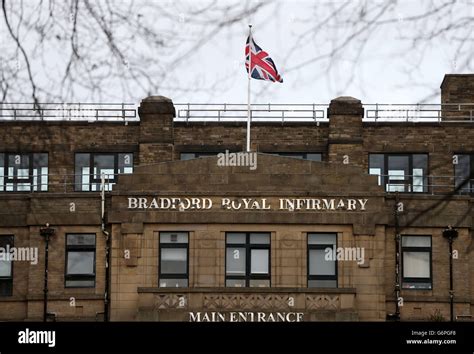 The main entrance at Bradford Royal Infirmary in Bradford, as the Care ...