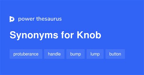 Knob synonyms - 877 Words and Phrases for Knob