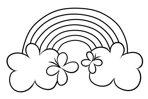 rainbow 10 coloring page