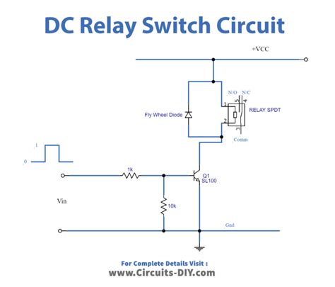 DC Relay Switch Driver Circuit