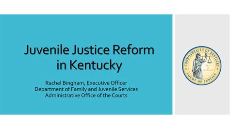 Juvenile Justice Reform in Kentucky - ppt download