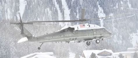 The Photos Of Marine One Landing In Davos Are Straight-Up Badass | The ...