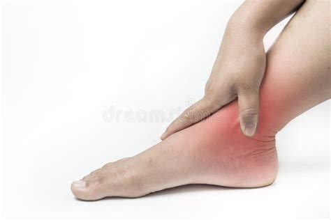 Ankle Injury in Humans .ankle Pain,joint Pains People Medical Stock ...