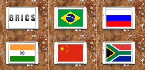 BRICS countries flags stock illustration. Illustration of india - 65874199