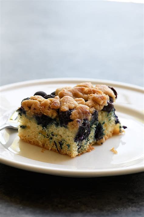 Blueberry Coffee Cake Recipe with Crumb Topping - Add a Pinch